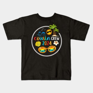 2024 Cousin Crew Summer Vacation Beach Family Trips Matching Kids T-Shirt